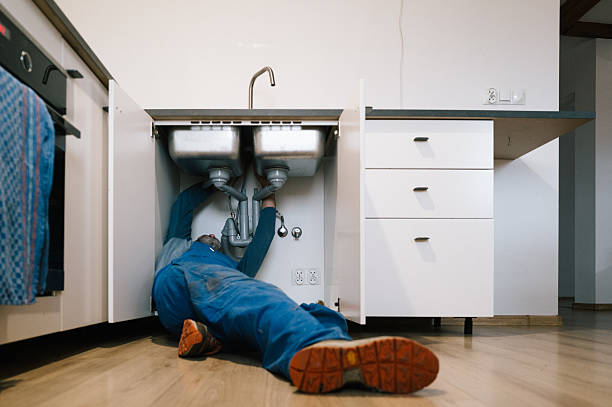 Professional Drain Cleaning technician working in Owls Head, ME